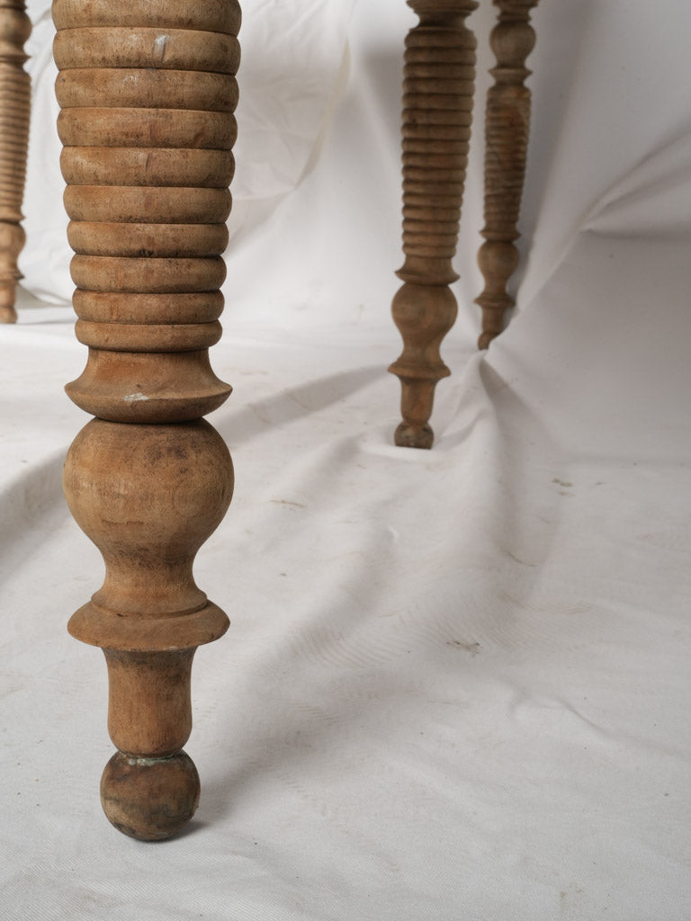 Antique French walnut dining table