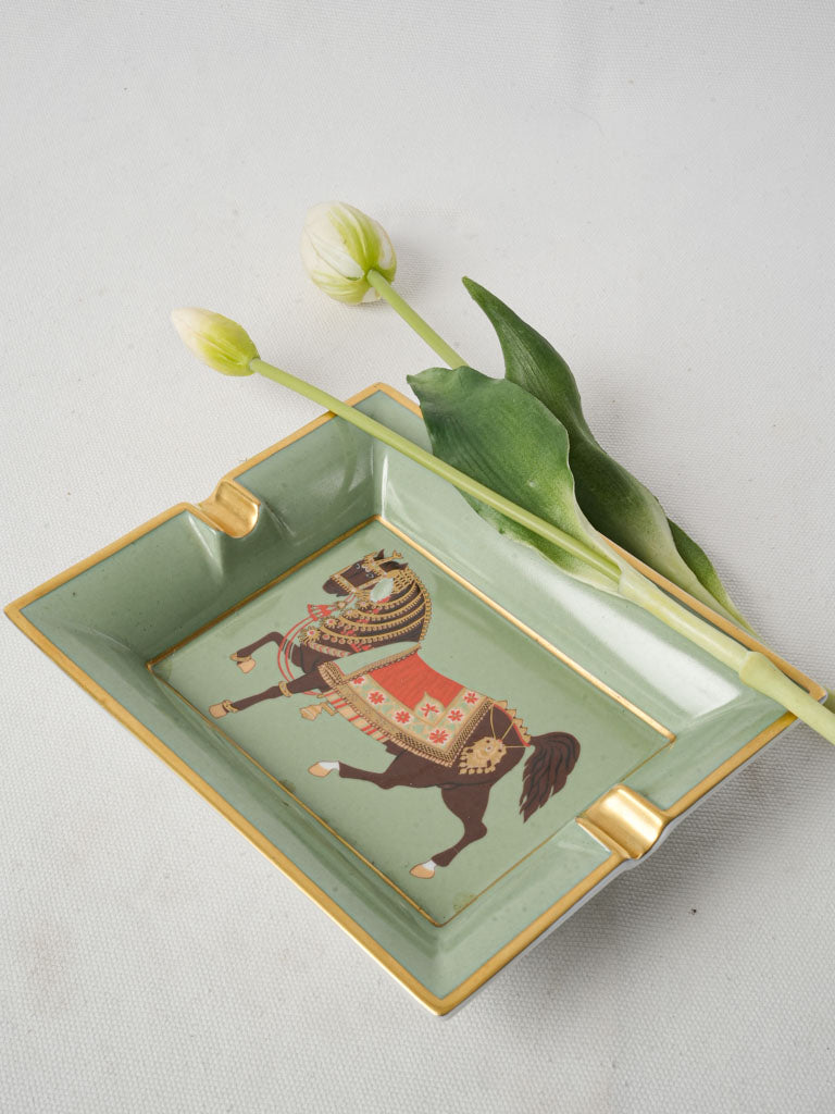 Luxurious celadon green tray
