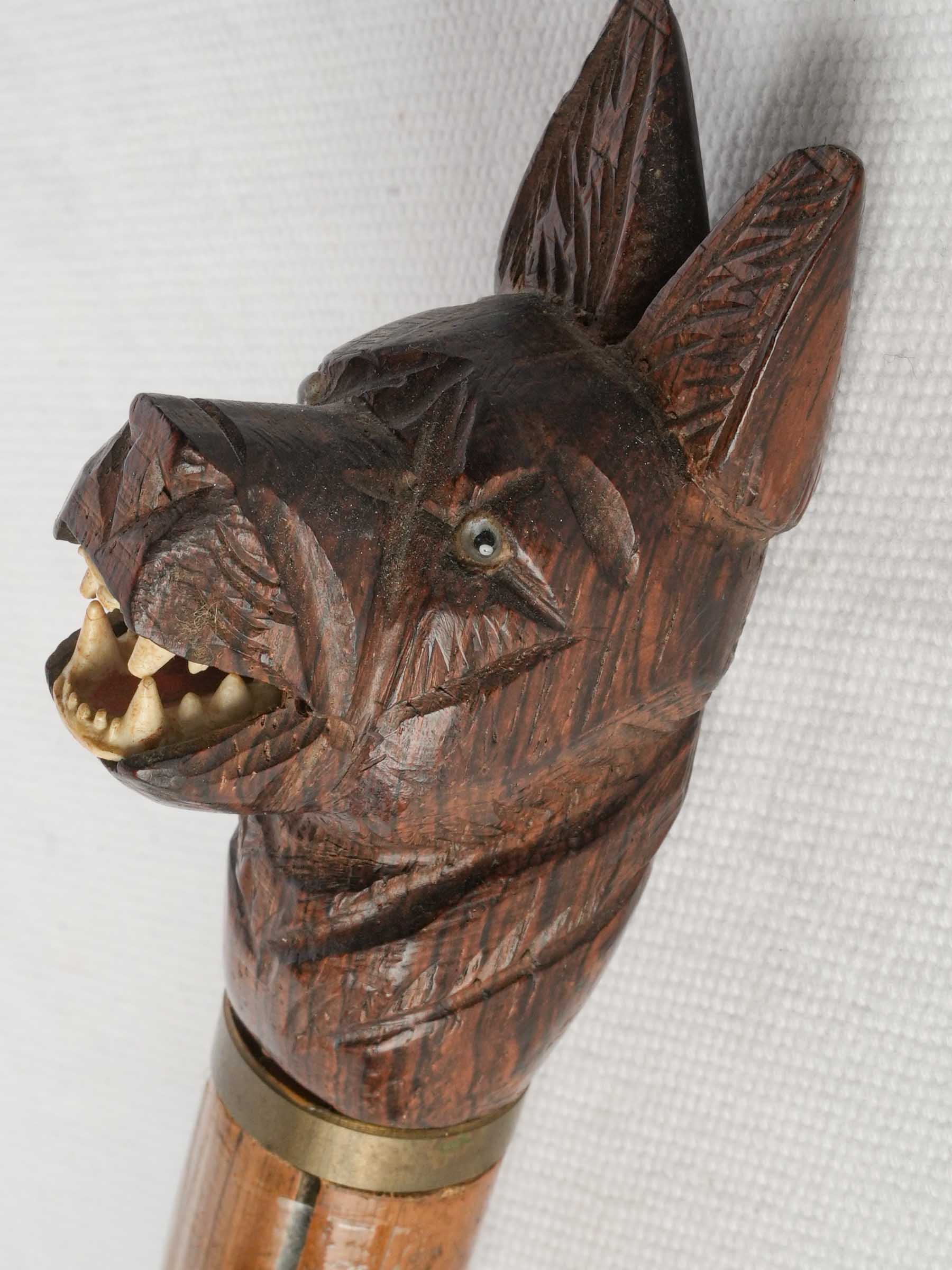 Detailed Black Forest walking stick