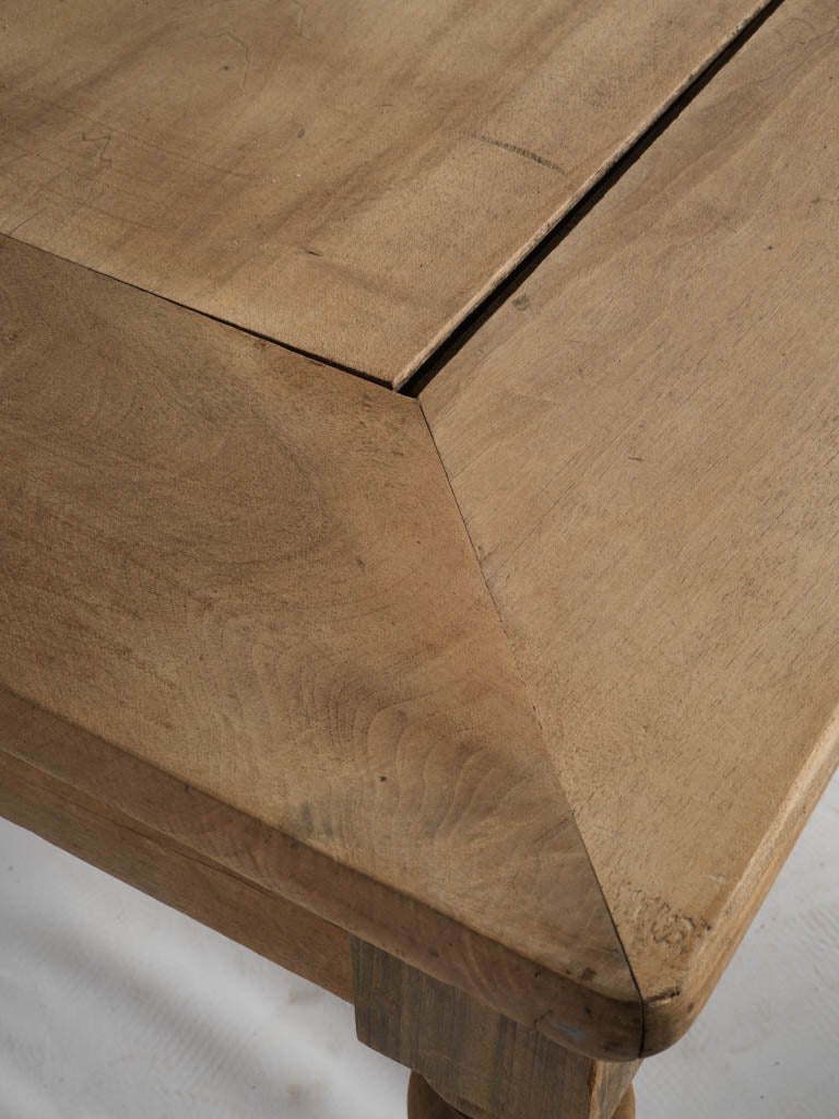 Aged French country walnut dining table