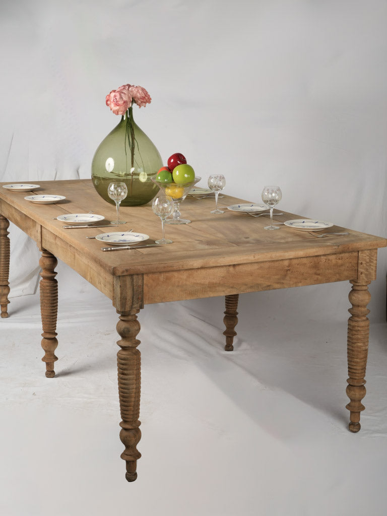 Charming vintage walnut dining table
