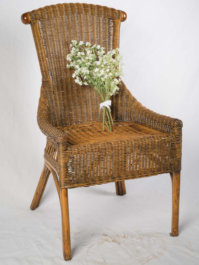 Elegant wooden finial armchairs