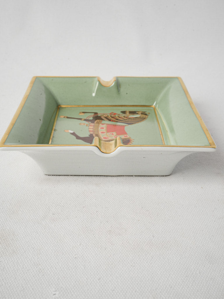 Hand-applied galuchat suede tray