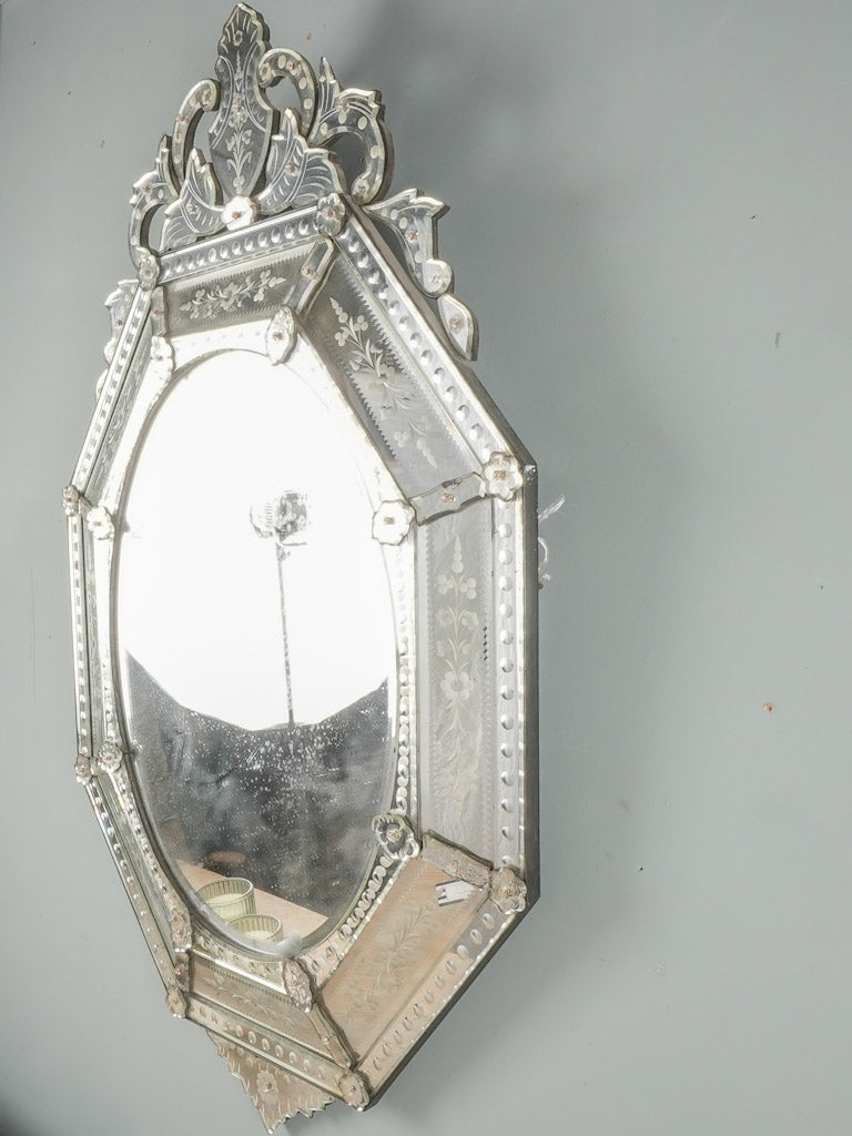 Timeless Venetian style mirror with panels