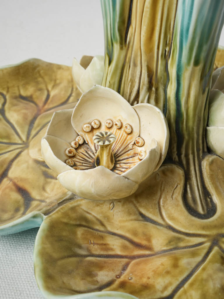 Expressive Glazed Tulip Vase