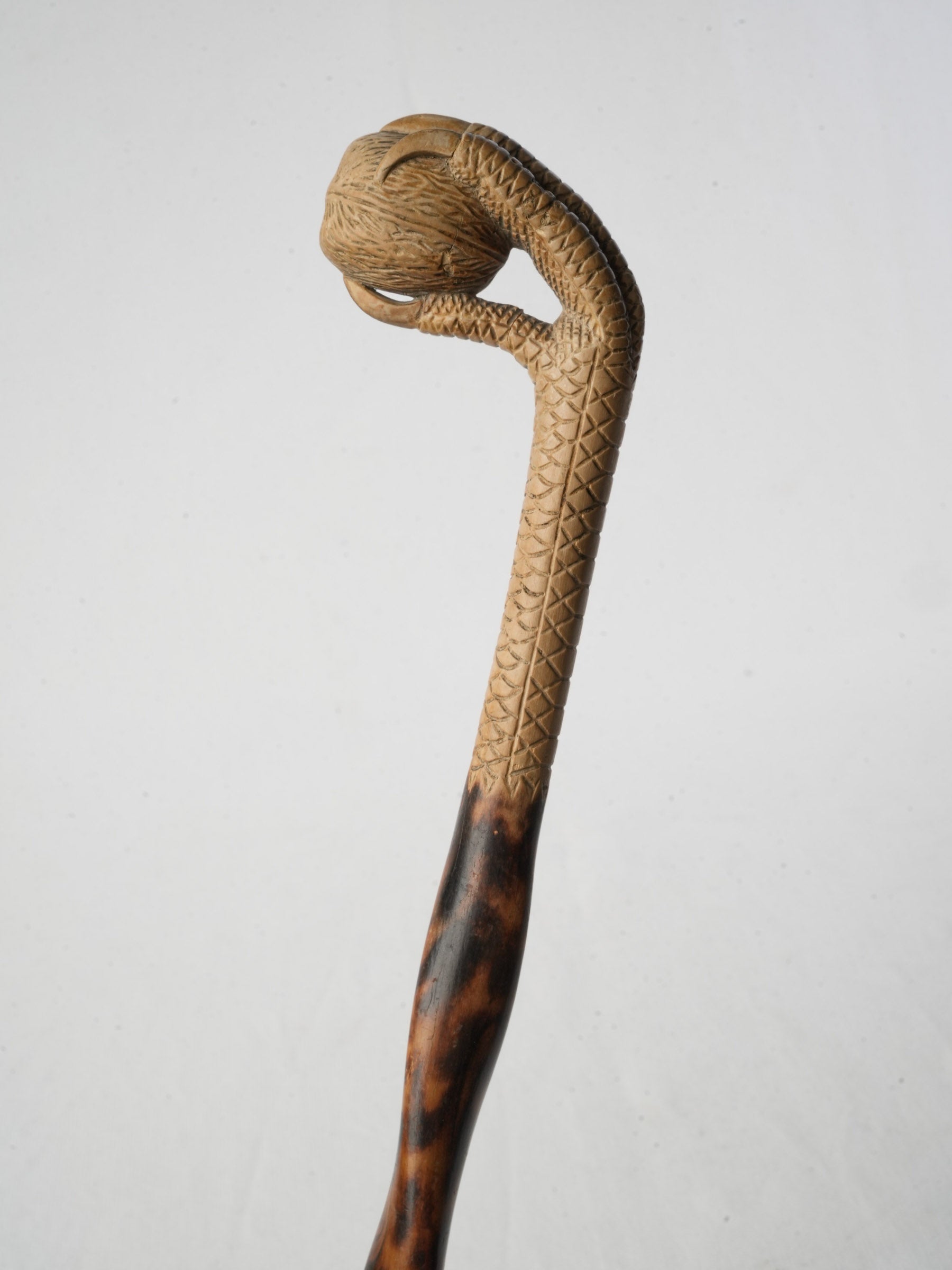 Antique symbolic cane, snakewood
