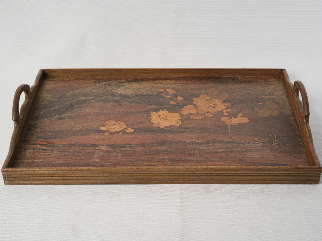 Graceful floral design tray  