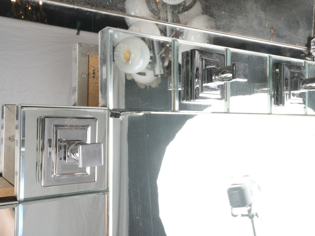 Unique feature-rich entryway Art Deco mirrors