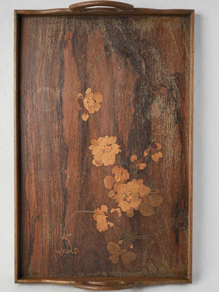 Rich-toned marquetry product  