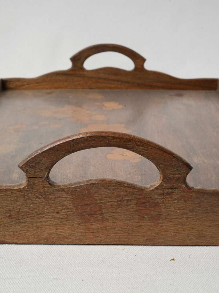 Inlaid Émile Gallé creational tray  