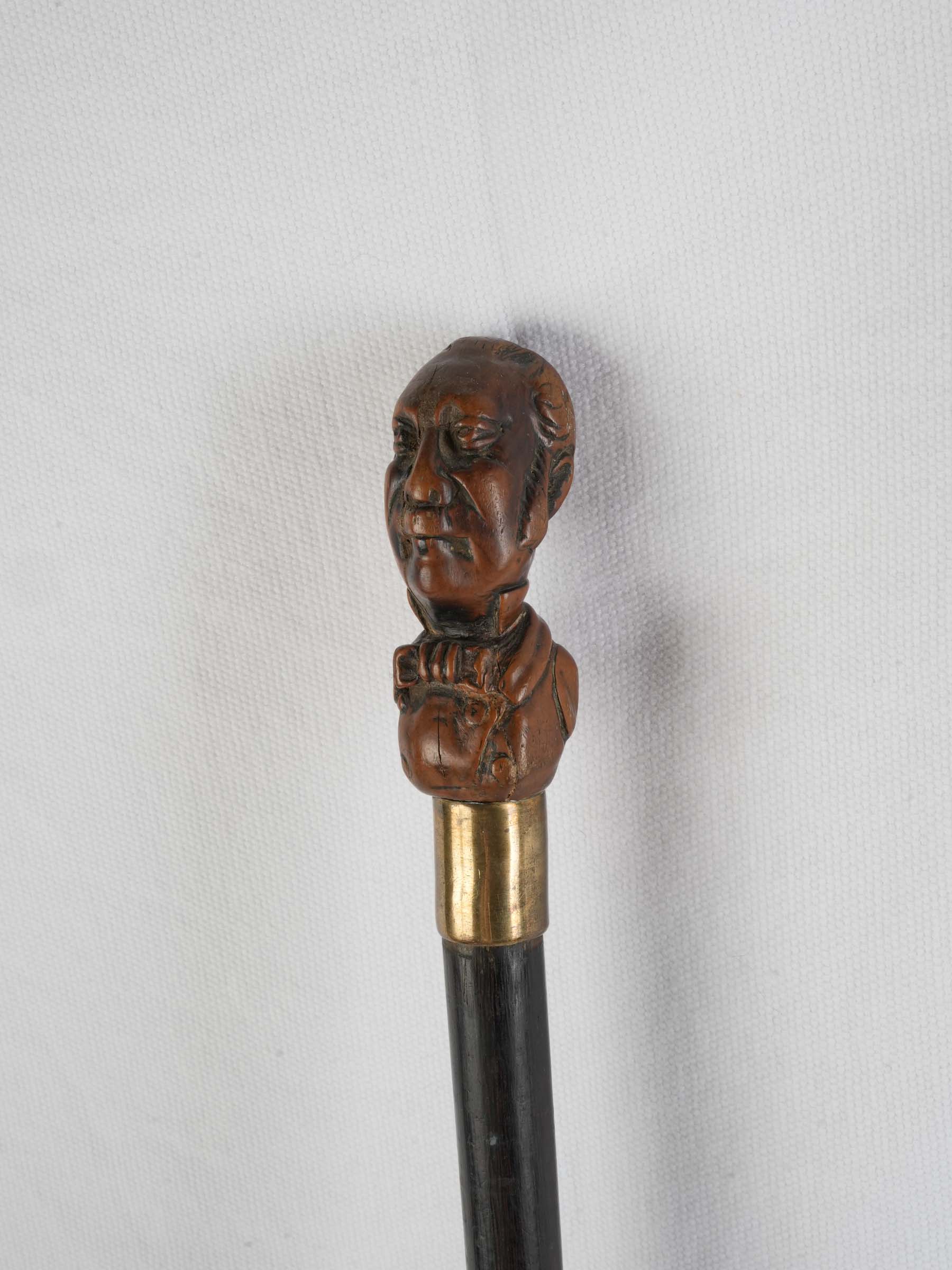 Antique carved wooden cane