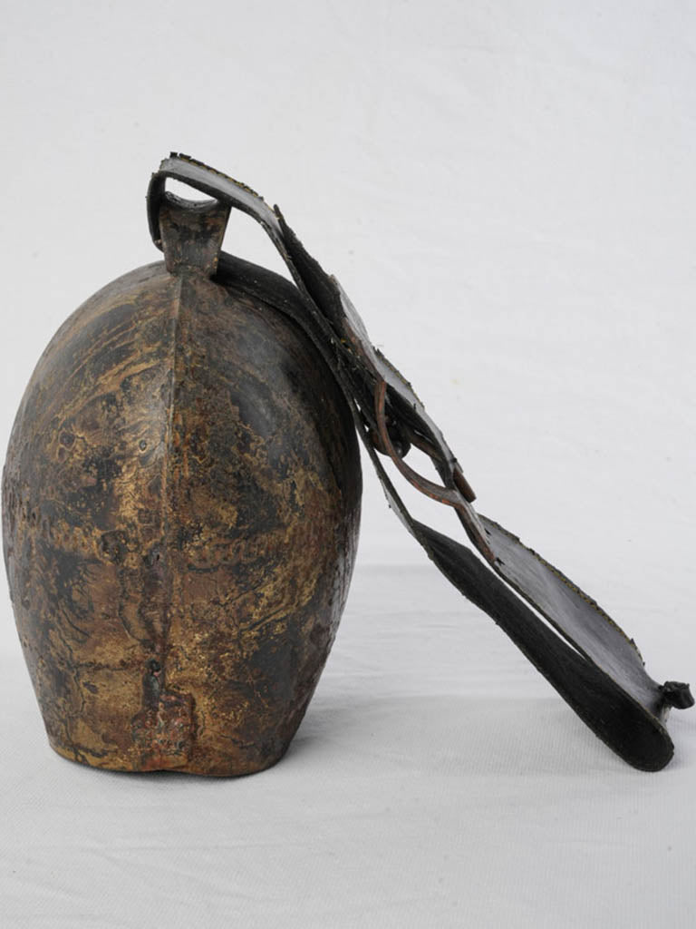 Iron forged decorative cowbell