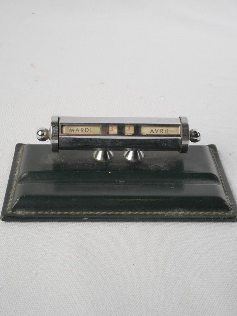 Art Deco calendar desk ornament