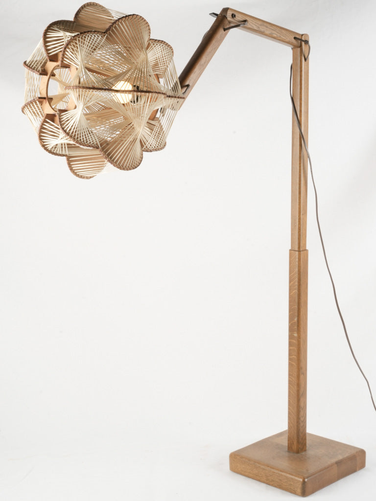 Elegant Scandinavian wooden lamp