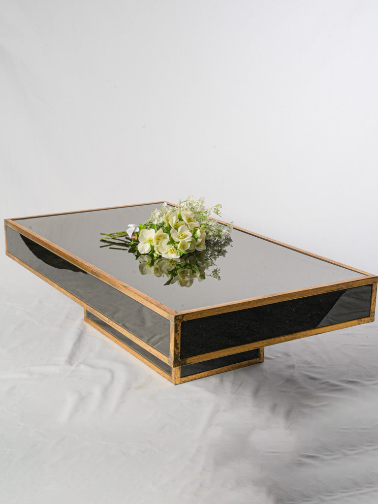 Gilded iron rectangular table