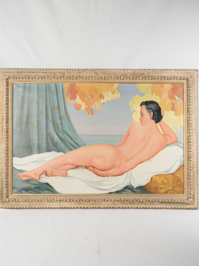 Antique luminous oil painting