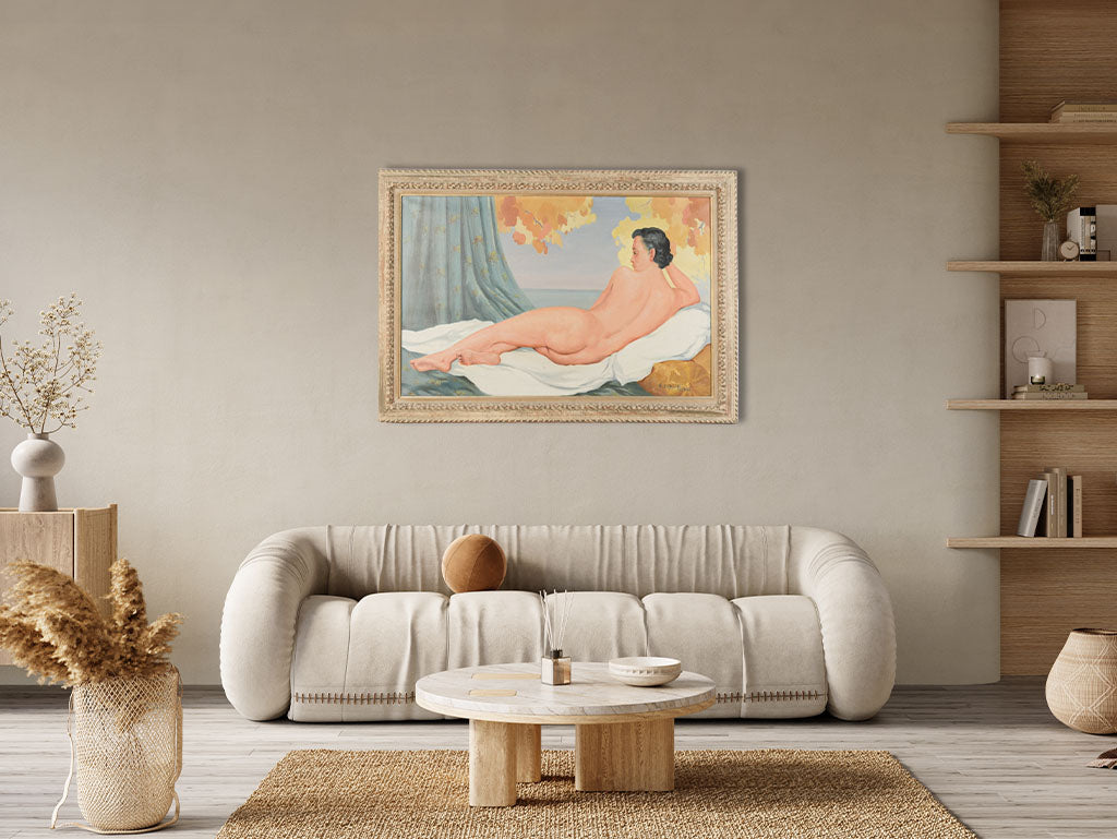 Classical neoclassical-themed canvas