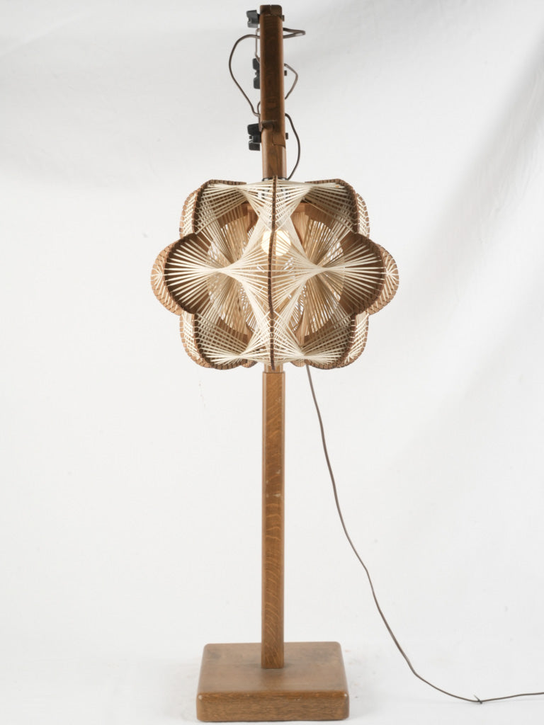 Timeless warm natural wooden lamp