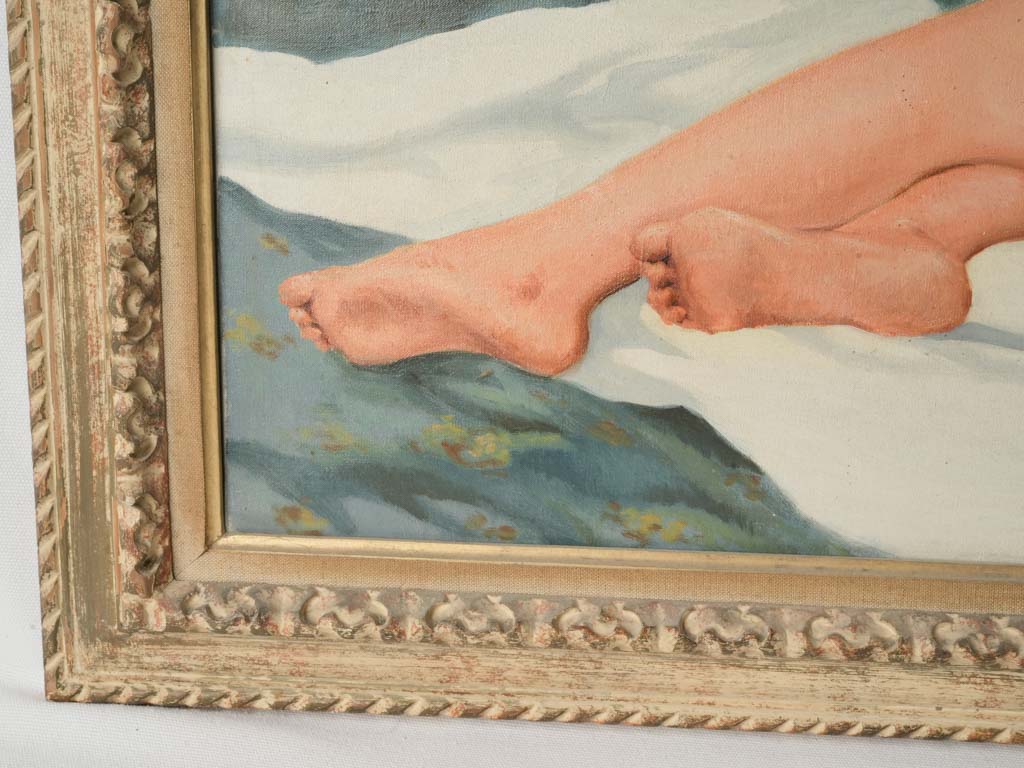 Timeless elegant reclining nude