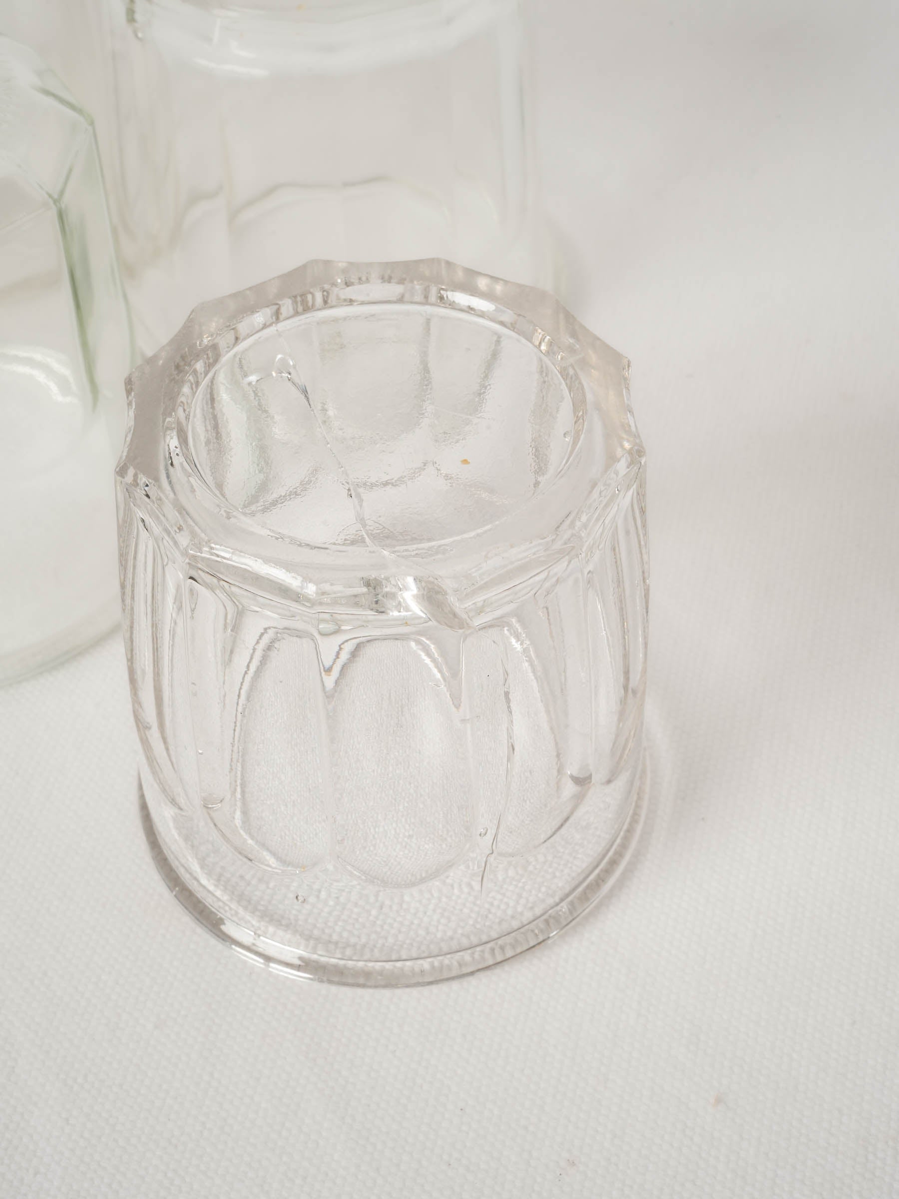 Set of 5 Vintage French Glass Preserving Jars