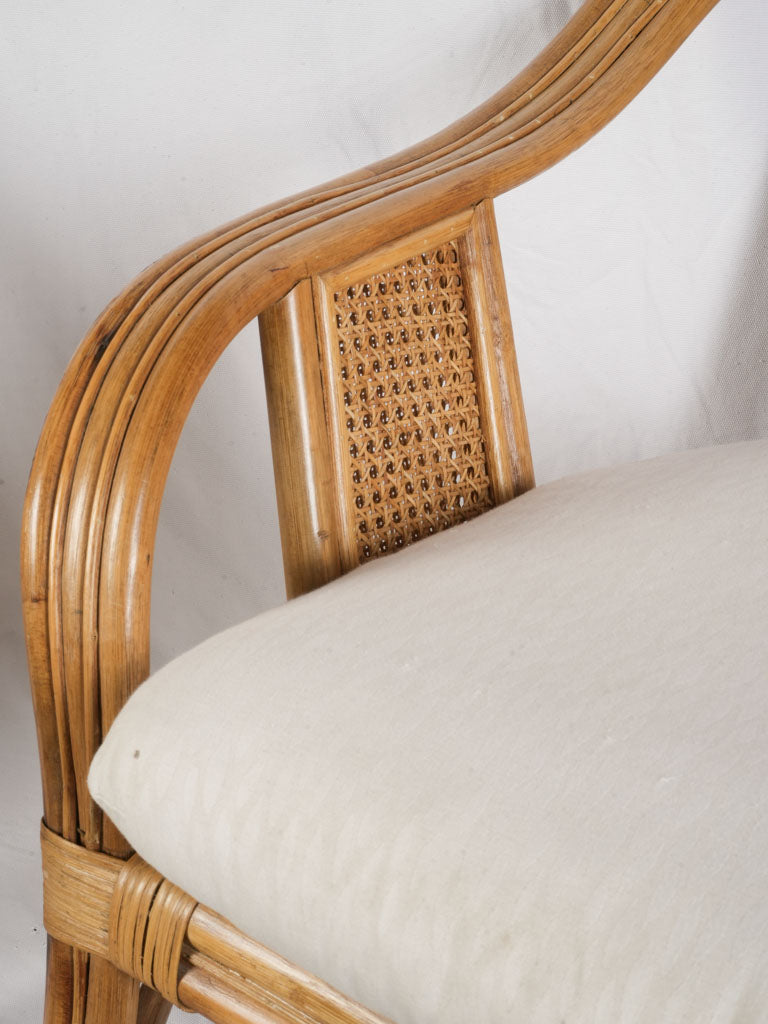 Handcrafted durable cane seating set