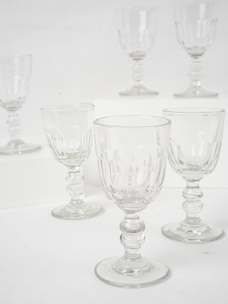 Antique elegant absinthe glasses set