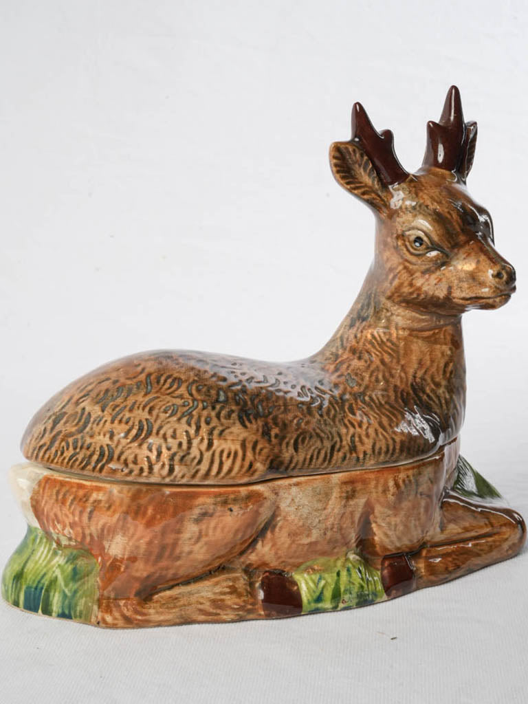 Vintage ceramic roe deer terrine