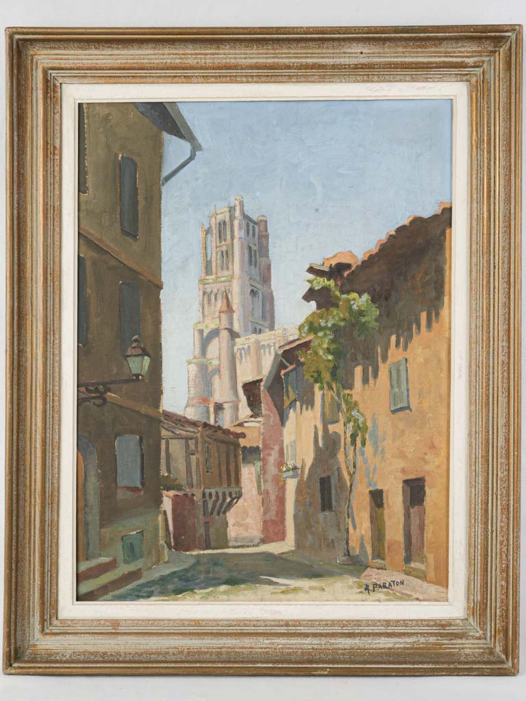 Sunlit ochre facades artwork  