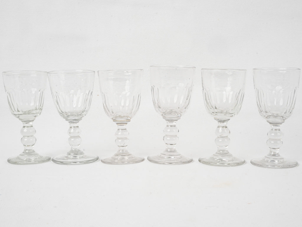 Hand-cut goblet style absinthe glasses