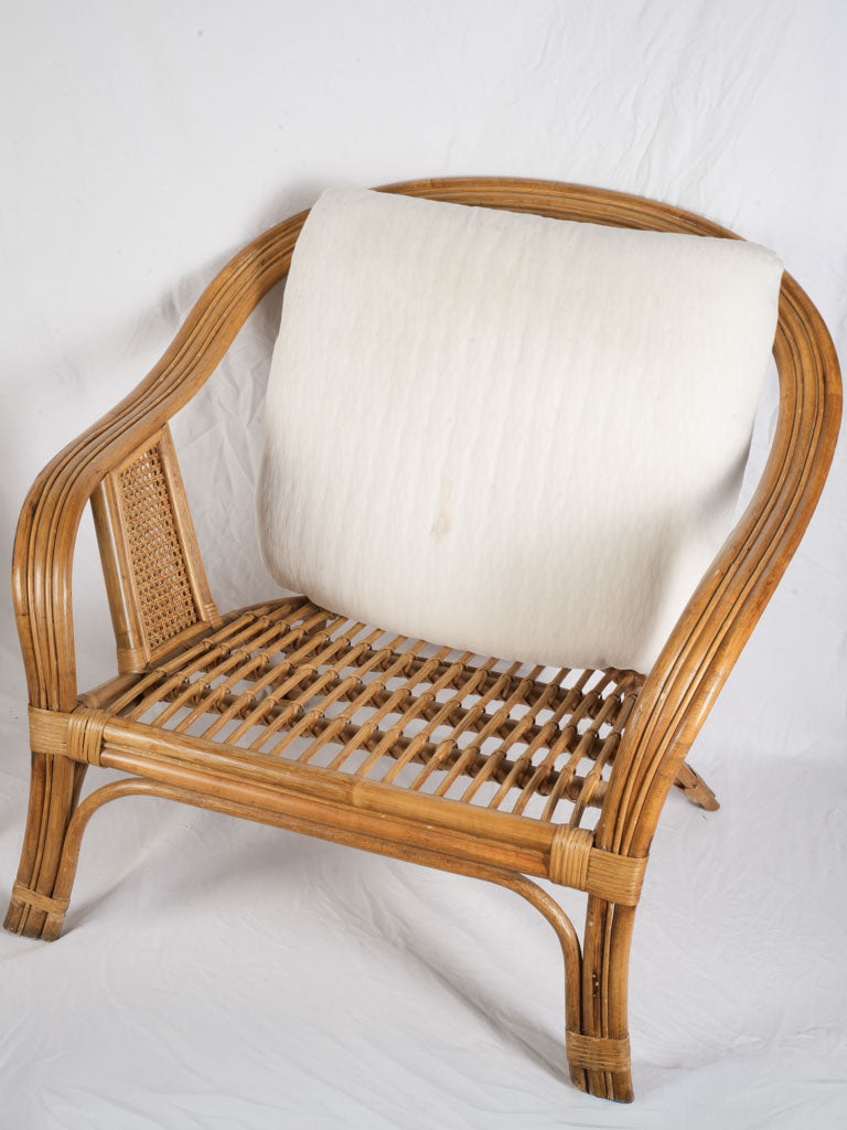 Relaxed modern rattan table trio