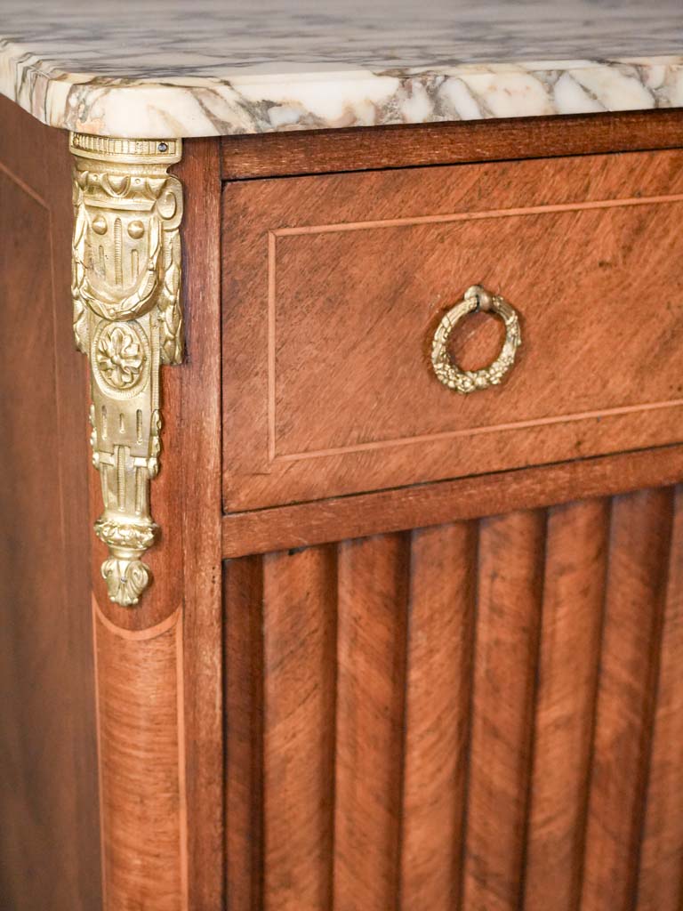 Craftsmanship rich leather bureau