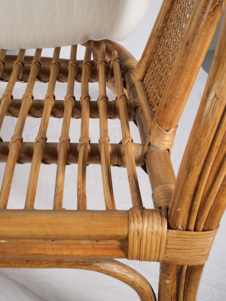 Timeless vintage cane lounge seats