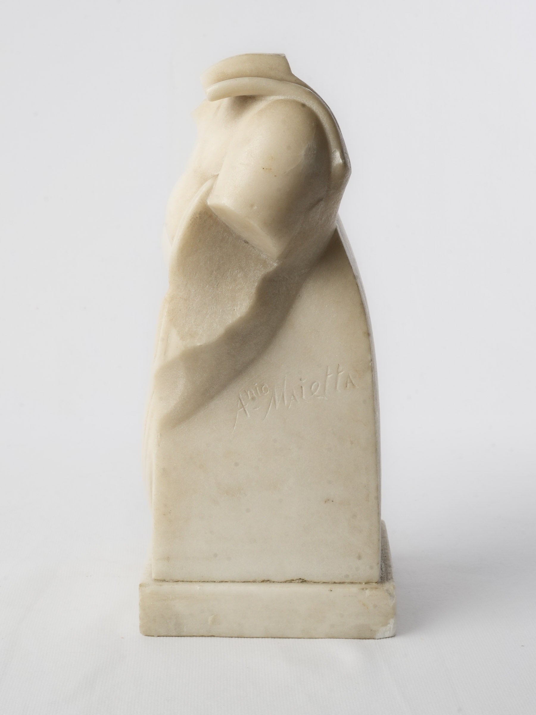 19th Century Carrara Marble Fragmentary Bust after the Capuan Psyche - 11¾"
