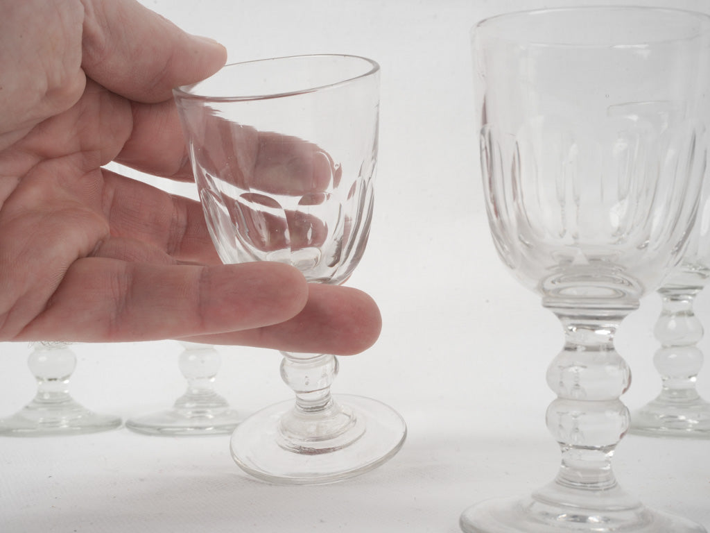 Classic 1900s French absinthe glassware