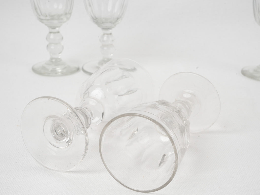 Sophisticated French goblet style glasses
