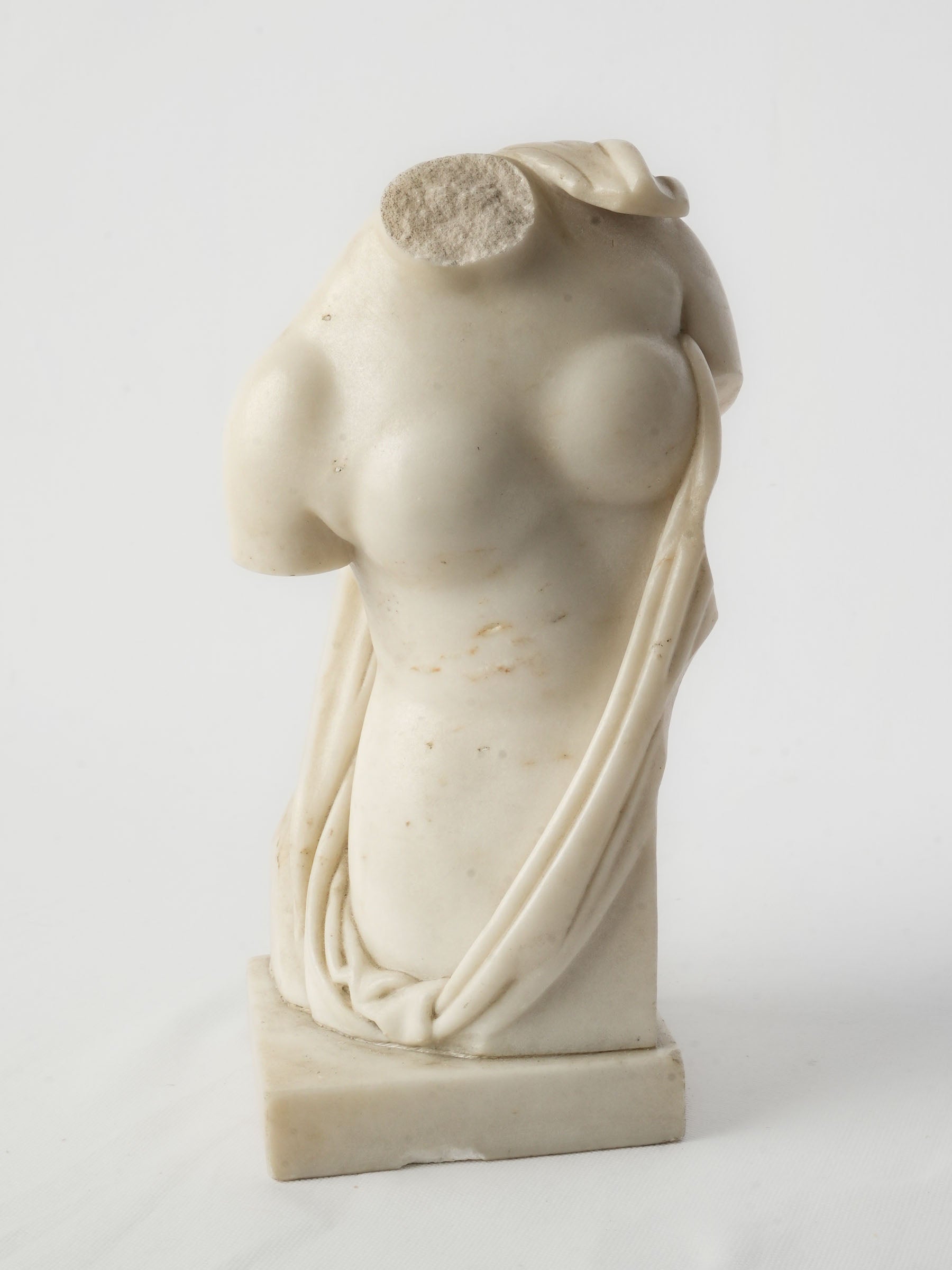 19th Century Carrara Marble Fragmentary Bust after the Capuan Psyche - 11¾"