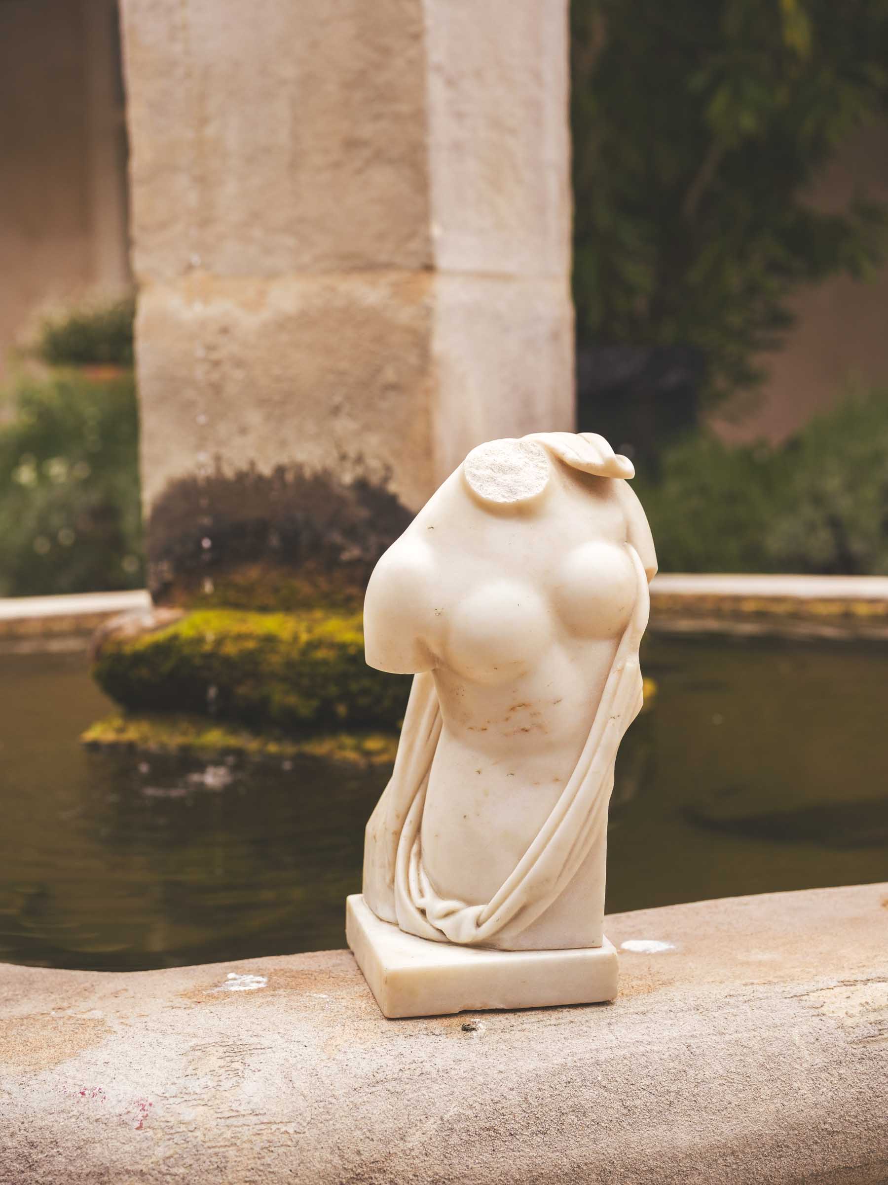 19th Century Carrara Marble Fragmentary Bust after the Capuan Psyche - 11¾"
