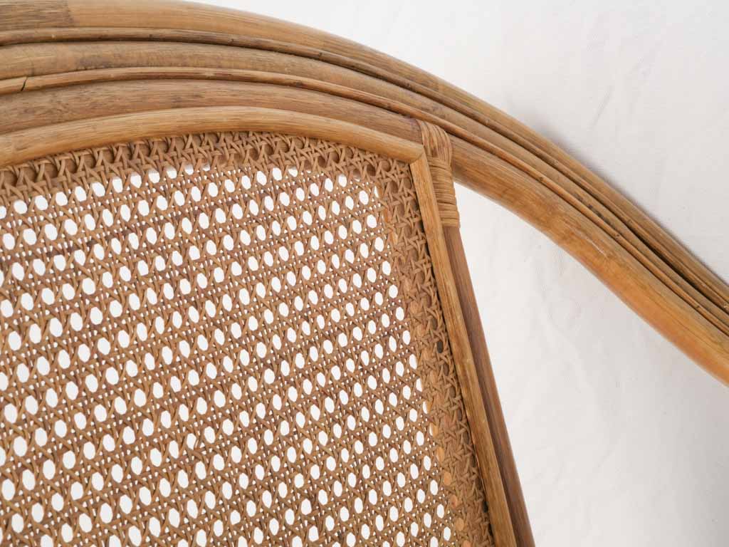 Handcrafted tropical modern rattan table