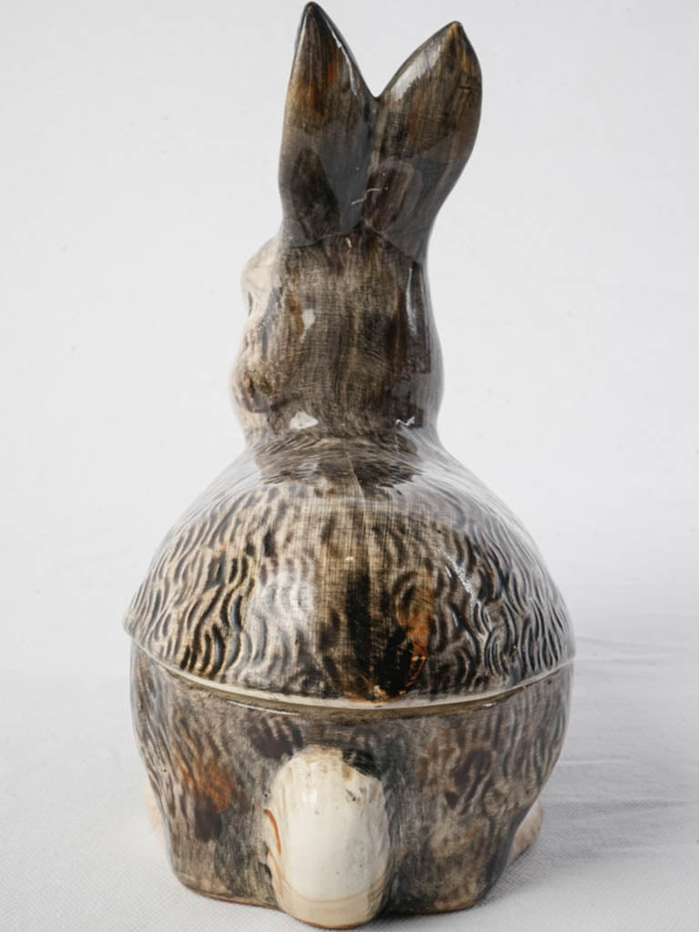 Mottled gray and taupe plate