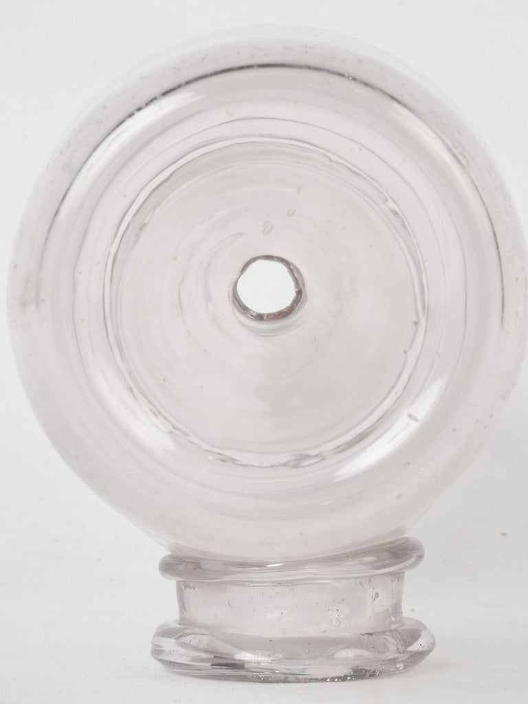 Handcrafted historical blown glass fish trap