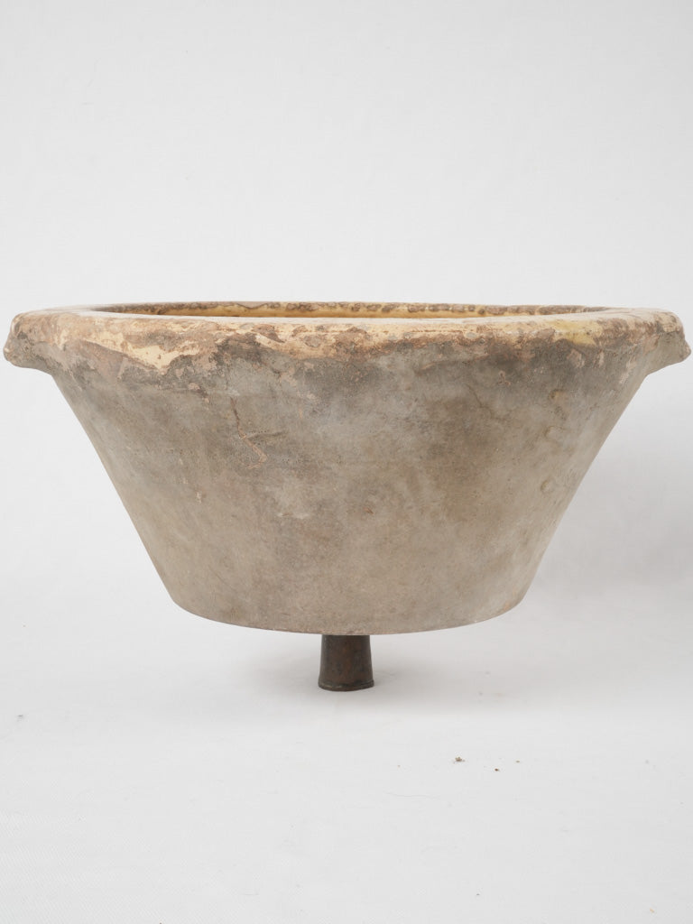 Rare antique French terracotta handbasin