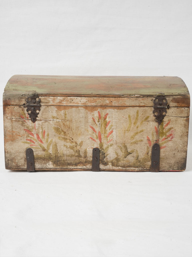 Rustic hand-painted wedding box