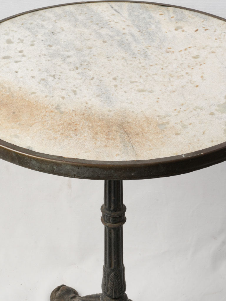Subtly restored marble surface table