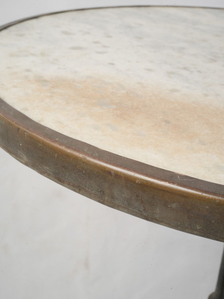 Stylish solid architectural presence table