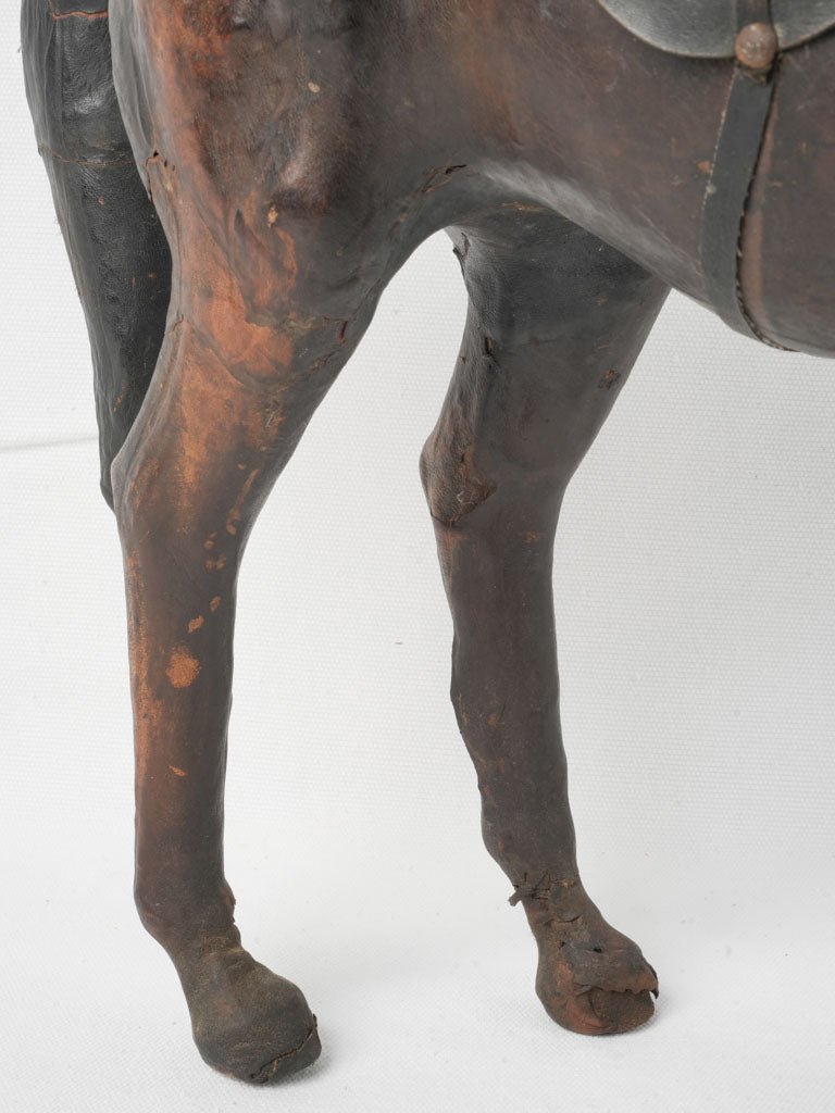 French country leather equestrian decor