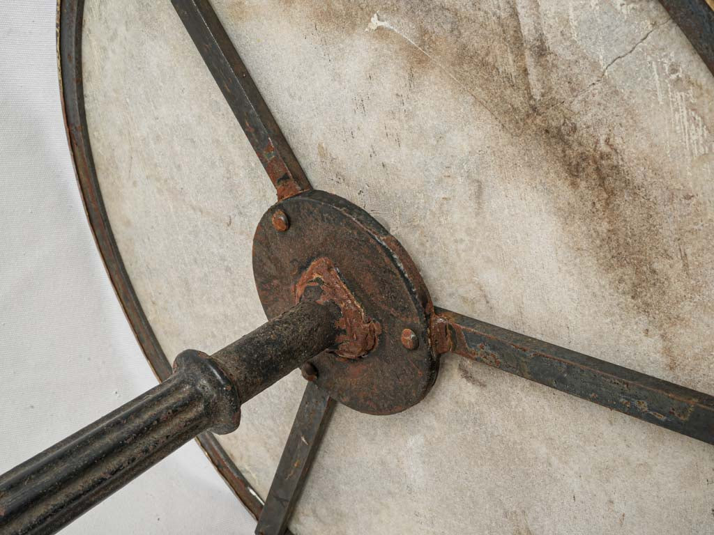 Aged subtly veined surface table