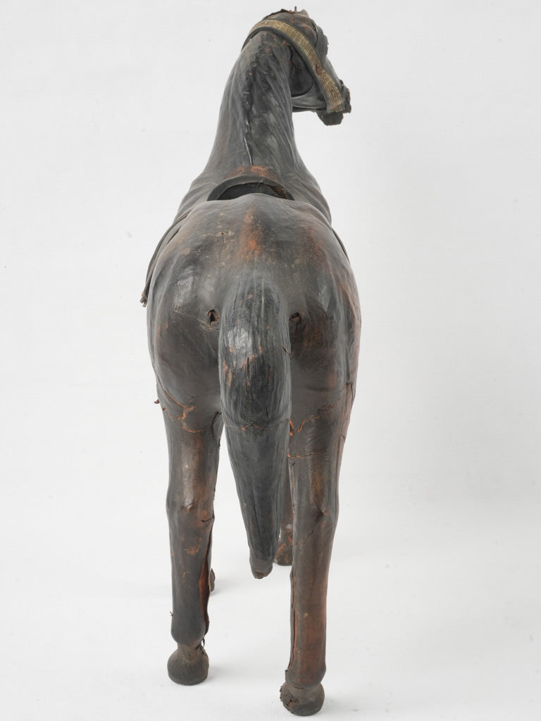 Elegant poised handicraft horse sculpture