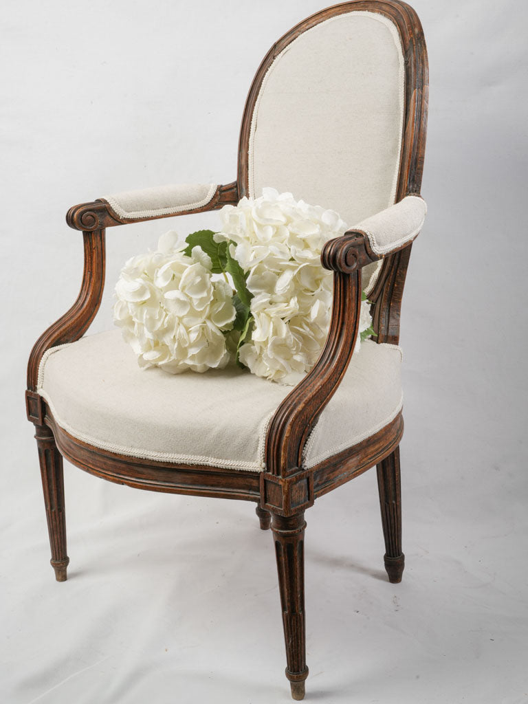 Antique beechwood armchair