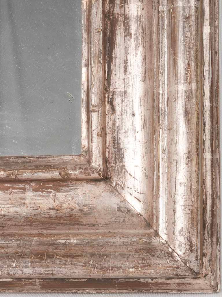 Elegant French-style walnut mirror