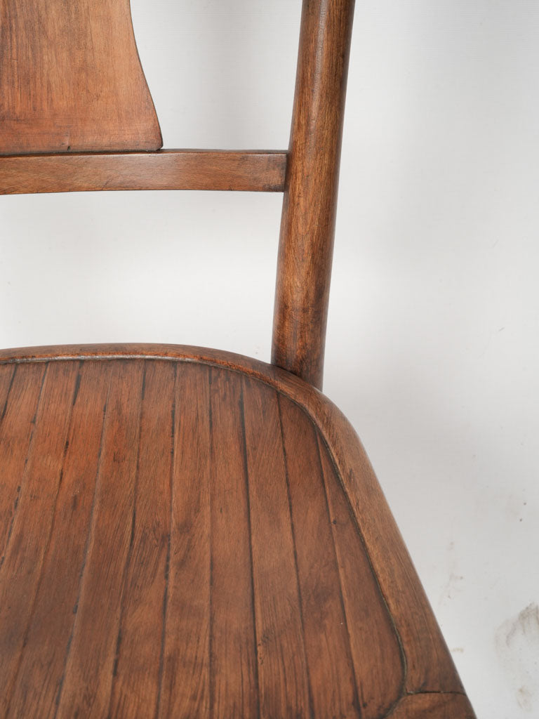 Traditional striped wooden bistro chair